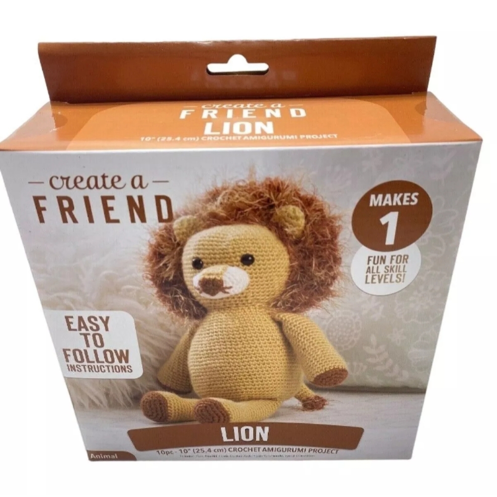 Create a Friend Lion Crochet Kit